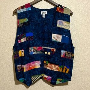 Theo - Patchwork Vest - Vintage - Size M